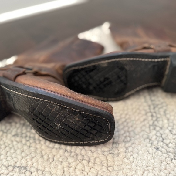 Frye Brown Leather Heeled Boots - Picture 6 of 7